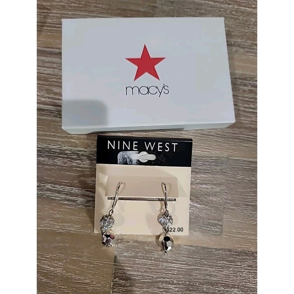 Charter Club & Nine West 2 Necklaces Ruby Pearl & 2 Earrings Pearl Crystal New - Picture 11 of 13